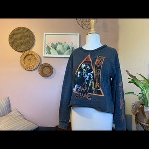 Def Leppard crop sweatshirt by Junk Food